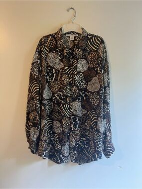 VINTAGE SILK JESSICA HOLBROOK BLOUSE 3X